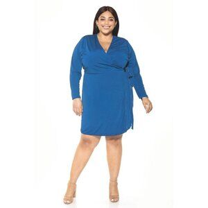 NWT Alexia Admor Amelia Plus Size Wrap Dress 3X